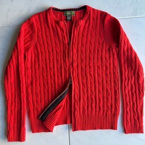 Vintage Eddie Bauer Cotton/Angora/Nylon Sweater in Red